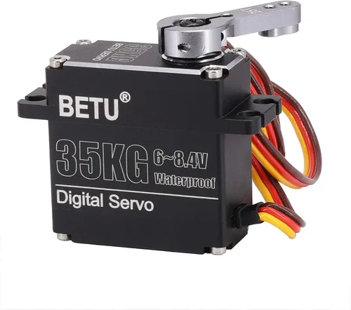 Miniatura 9 de Servo Waterpoof de 77.2 lbs, caja completa de aluminio y servo de engranajes de acero inoxidable, servo de alto par compatible con 1/6,1/8, 1/10