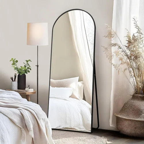 Miniatura 10 de Alpen Espejo arqueado de longitud completa, espejo de suelo con soporte, espejos de 59 x 16 pulgadas para decoración del hogar, espejos de cuerpo