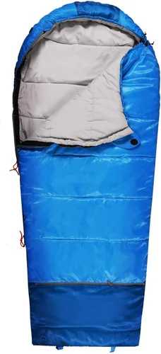 Miniatura 15 de REDCAMP - Saco de dormir para niños tipo momia para acampada, saco de dormir de 3 estaciones para clima frío, para niños, niñas y adolescentes, Azul
