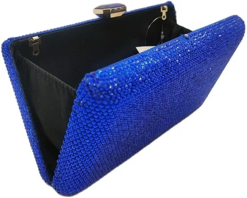 Miniatura 8 de Elegantes bolsas de noche de cristal, bolsos de boda, bolso de novia, caja de mano para mujer