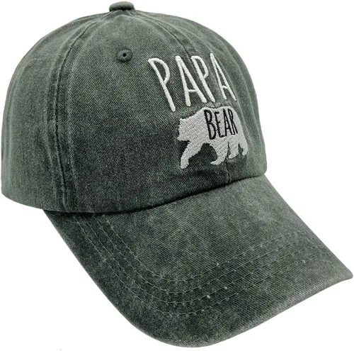 Miniatura 2 de Waldeal Gorra de béisbol ajustable con bordado de Papa Bear para hombre