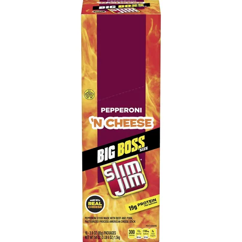 Miniatura 11 de Slim Jim Original Beef Snack Stick 'N Jalapeño Cheese, 1.5 oz
