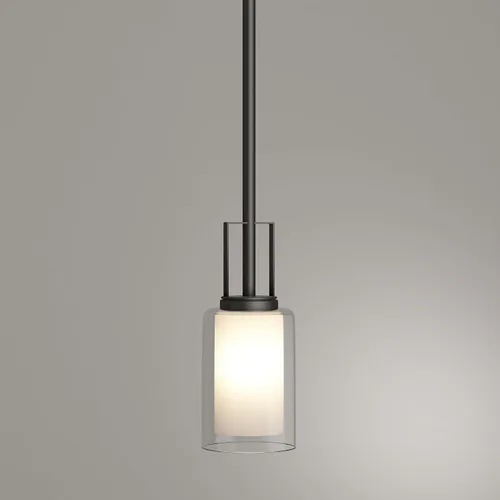 Miniatura 6 de Minka Lavery 4101-172 Parsons Studio Mini colgante, 1 luz, 100 vatios totales, 4.25 pulgadas de alto x 10 pulgadas de ancho, hierro ahumado