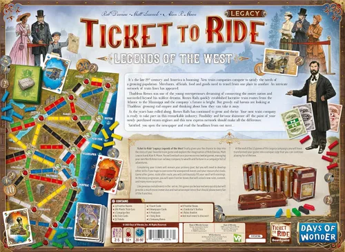 Miniatura 3 de Asmodee Ticket to Ride Legacy: Legends of The West Juego de mesa - ¡La aventura de tren definitiva! Juego de estrategia, juego familiar para niños
