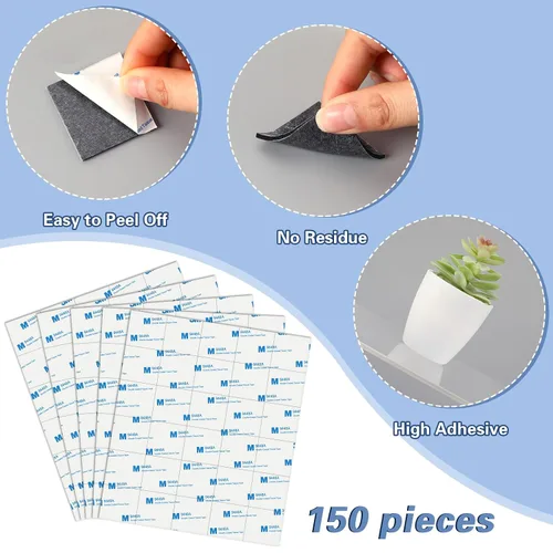 Miniatura 4 de UPINS Paquete de 120 cintas adhesivas de espuma de doble cara, cinta adhesiva de espuma autoadhesiva negra, almohadillas fuertes para manualidades