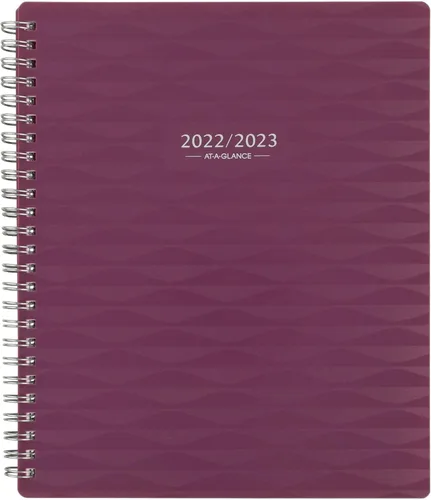 AT-A-GLANCE Agenda 2022-2023, semanal y mensual académica, 7 x 8-3/4 pulgadas, mediano, elevación, bayas (75545P5623)