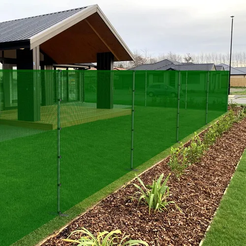 Miniatura 3 de E&K Valla de advertencia de malla para patio trasero y piscina, valla de advertencia para jardín, valla de pollo y perro, temporal, extraíble