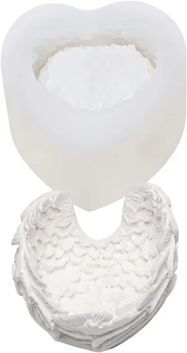 MIMIRACLE Moldes de silicona con alas de ángel, moldes para pasteles y jabón, forma de ala de ángel, decoración de pasteles de bricolaje y