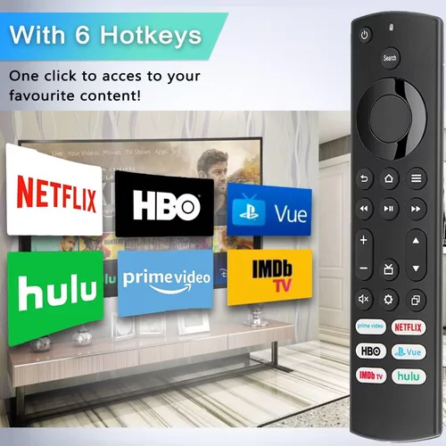 Miniatura 4 de Reemplazo para control remoto Insignia/Toshiba/Pioneer Fire TV, compatible universal para AMZ Fire Smart TV remoto (no para stick y cubo) con 6