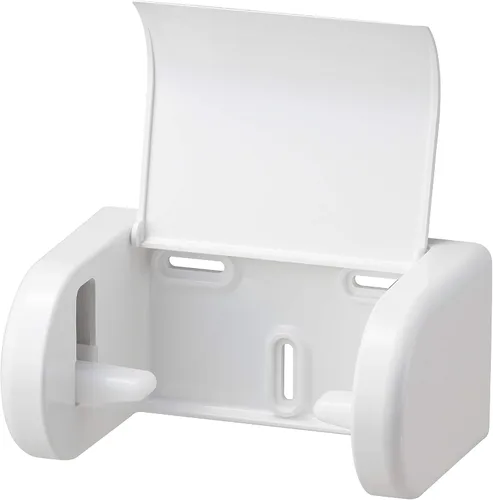 Miniatura 2 de SANEI W37-MW2 One-Touch - Soporte para papel, blanco mate, para papel con núcleo, tornillos incluidos