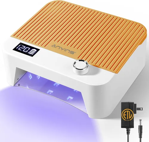 Miniatura 8 de Lámpara de uñas UV, 288 W, 8 horas, súper duradera, 15600 mAh, profesional, inalámbrica, lámpara LED UV para uñas, 66 cuentas de lámpara con sensor
