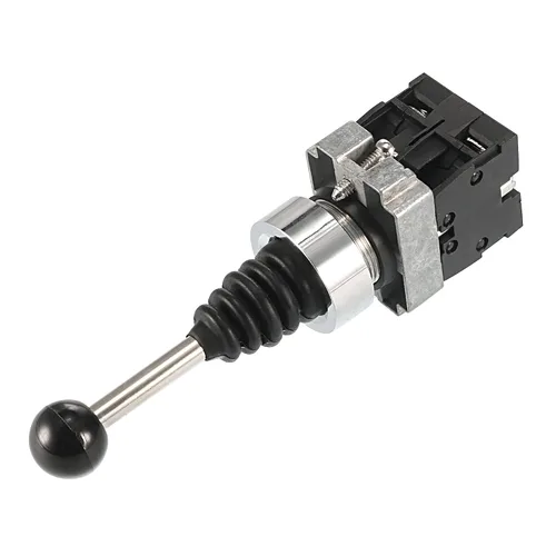 Miniatura 5 de uxcell Controladores de interruptor de palanca de mando 2 Posiciones 2NO Tipo momentáneo 150/250/600V 15/10/4A 0.866 in Montaje en panel