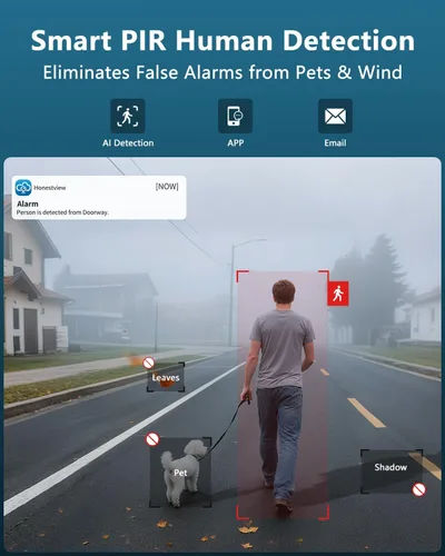 Miniatura 6 de Sistema de cámara de seguridad inalámbrica 4K para exteriores, largo alcance +76% WiFi, cámaras de antenas duales y NVR de 4 antenas, detección