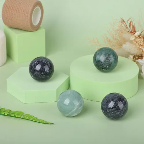 Miniatura 9 de MAGICLULU Bolas de Baoding sólidas, bolas de masaje para ejercicio de salud chino, bolas de masaje de piedra de mármol, bolas de baoding