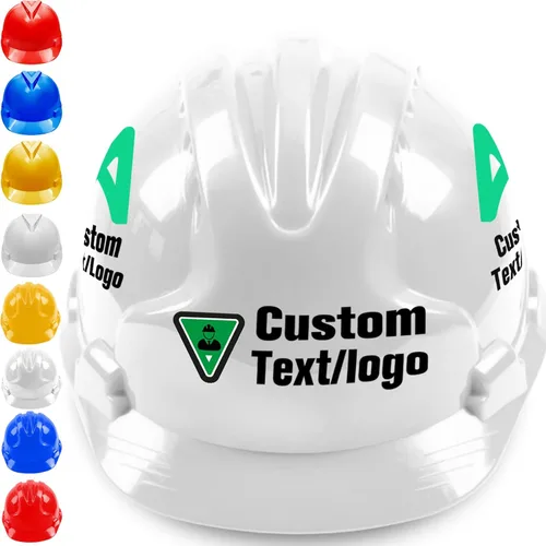 Casco de seguridad personalizado para hombre, logotipo personalizado, construcción, casco, suspensión para el trabajo, hogar, protección para la