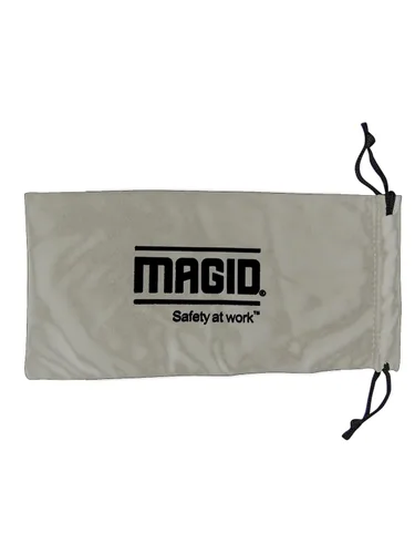 Miniatura 2 de MAGID Gafas de seguridad Y50 para construcción Marco rojo — 2 pares, lente transparente Escudos laterales, ANSI Z87.1+, antivaho y resistente a