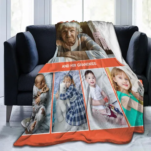 Miniatura 15 de JCETUNO Regalos personalizados de San Valentín para él y ella, mantas personalizadas con foto, mantas de fotos personalizadas, mantas de fotos