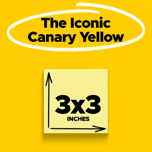 Miniatura 3 de Notas autoadhesivas Sticky Notes de Post-it, Amarillo canario