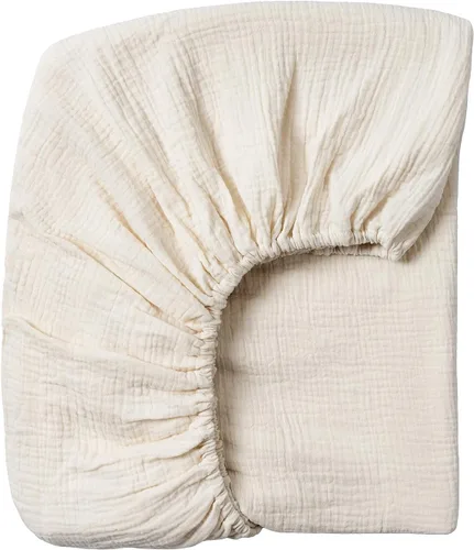 Miniatura 21 de Meracorallo Sábana bajera ajustable de muselina para cuna, suave y transpirable, para colchones estándar para cuna y niños pequeños (niebla)