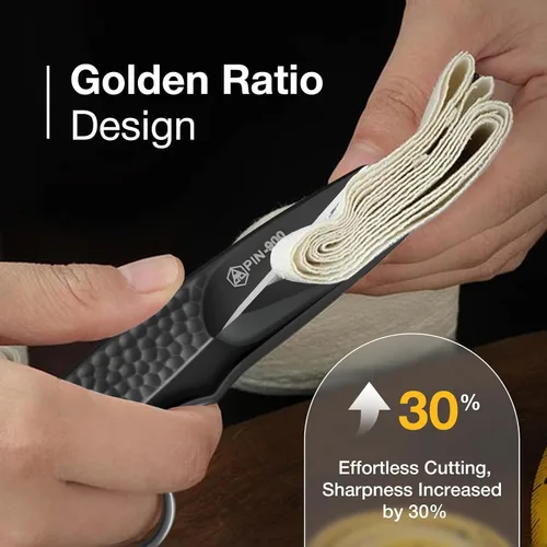 Miniatura 6 de Tijeras de Tela Premium para Cortar Ropa, Pequeñas Multiusos de Acero Inoxidable para Costura de Cuero y Confección, Tijeras de Manualidades Negro