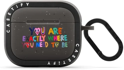 Miniatura 21 de CASETiFY Bounce - Funda para Airpods (3ª generación) con anillo - Black Kingsnake - Carbón mate