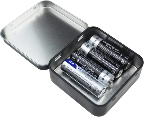 Miniatura 6 de Goodma 12 latas cuadradas de metal vacías para el hogar, mini caja organizadora con tapa con bisagras, 2.76 x 2.76 x 0.79 pulgadas (negro)
