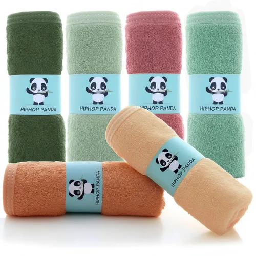 Miniatura 15 de HIPHOP PANDA Toallitas para bebé, rayón hecho de bambú - 2 capas ultra suaves y absorbentes, toalla facial de baño para recién nacidos - toallitas