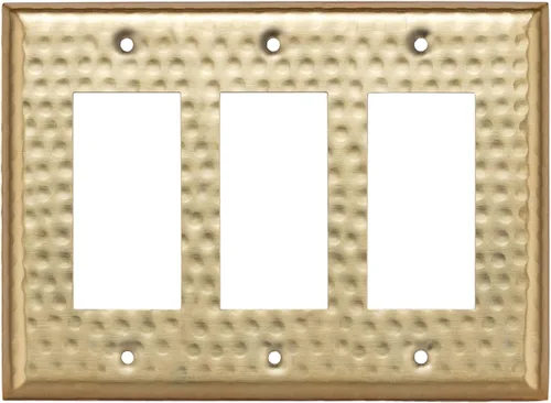 Miniatura 18 de Monarch Abode placa de pared basculante de una banda, placa de pared de cobre puro martillado a mano para un solo interruptor, cubierta decorativa