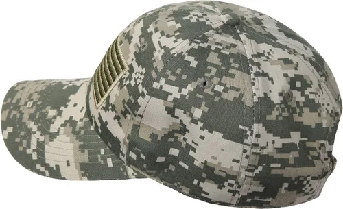 Miniatura 21 de IIN Gorra de béisbol con bandera estadounidense para hombres y mujeres, de perfil bajo, militar, militar, militar, para papá