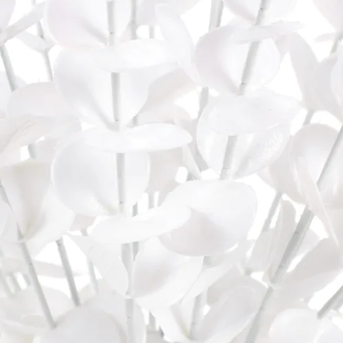 Miniatura 8 de Cabilock 20 tallos de hojas de eucalipto artificiales para decoración de bodas, ramas verdes artificiales para arreglos florales y decoración