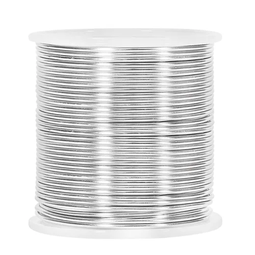 Miniatura 8 de Alambre de aluminio de 100 pies, calibre 12, 0.079 in, resistente al deslustre, alambre de metal flexible para fabricación de joyas (cobre)