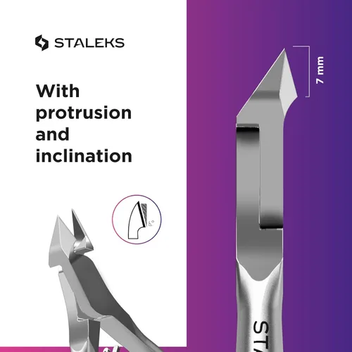 Miniatura 6 de Staleks Pro SMART 31 - Cortadora de cutículas de hoja de 0.276 in, acero inoxidable afilado y duradero, herramienta de manicura profesional