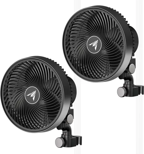 Miniatura 12 de AC Infinity CLOUDRAY S6, ventilador de clip para tienda de cultivo de 6 pulgadas con motor EC de larga duración rediseñado, 10 velocidades de viento