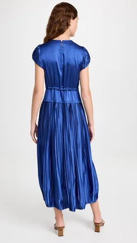 Miniatura 3 de Rebecca Taylor Vestido de manga plisada para mujer
