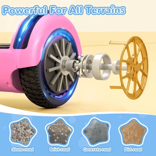 Miniatura 5 de SISIGAD Scooter, 6.5" Flash Wheels & Corlorful LED Lights, All for Girls Boys Kids Ages 6+ Rosa