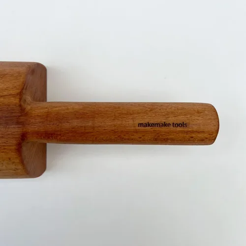 Miniatura 4 de MakeMake Herramientas Mazo de arcilla de madera hecho a mano 20oz Mazo de cerámica Mazo de cerámica
