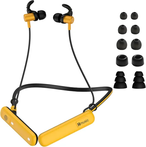 Hmusic H23 Jobsite - Auriculares inalámbricos con reducción de ruido de 30 dB, impermeable IP67, batería de 80 horas, micrófono con cancelación de