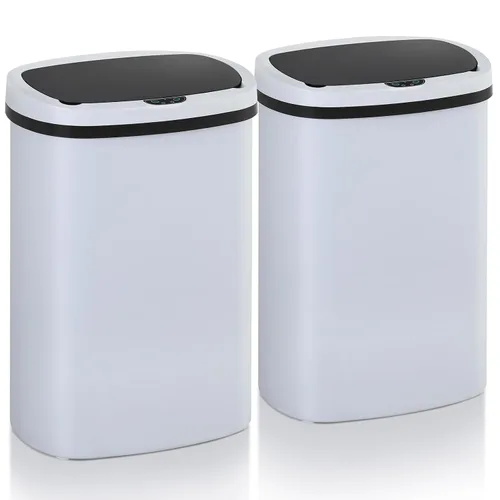 Miniatura 10 de Basurero de cocina con sensor de movimiento de 13 galones, cubo de basura con sensor automático de 50 L, cubo de basura inteligente con tapa