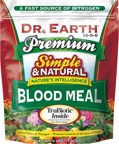 Fertilizante Dr. Earth Premium Blood Meal 13-0-0 3lb