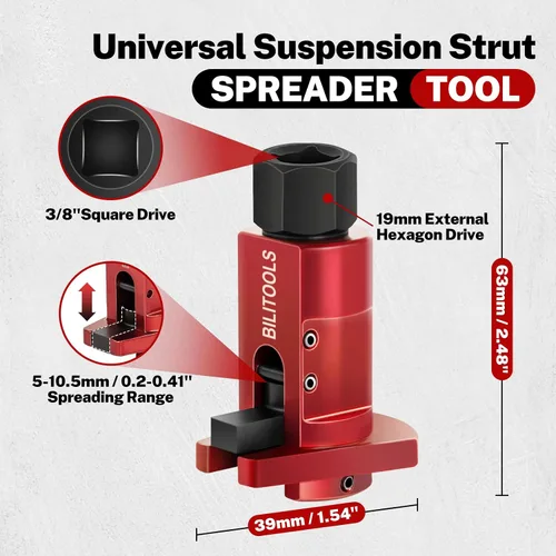 Miniatura 3 de BILITOOLS Herramienta de compresor de resorte con herramienta universal para esparcidores de puntal