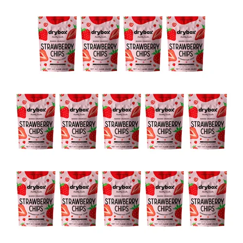 Miniatura 10 de Drybox Chips de manzana seca sin azúcar añadido, paquete de 3 patatas fritas de manzana, paquetes de aperitivos de manzana en rodajas al horno