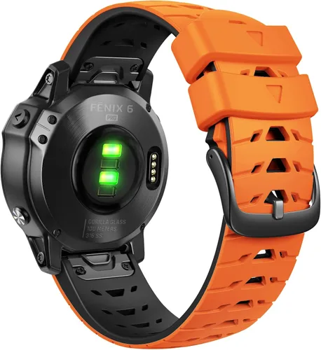 Miniatura 9 de Para Garmin Fenix 5/5 Plus, Fenix 6/6 Pro, Fenix 7, Forerunner 935/945, Instinct/Approach S62, repuesto de correa de reloj de silicona suave