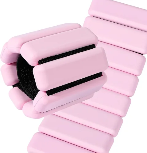 Pesas de Tobillo y Muñeca para Mujeres – Pesas Ajustables de Silicona para Muñeca y Tobillo, Juego Portátil de Brazo/Pierna para Pilates, Yoga,