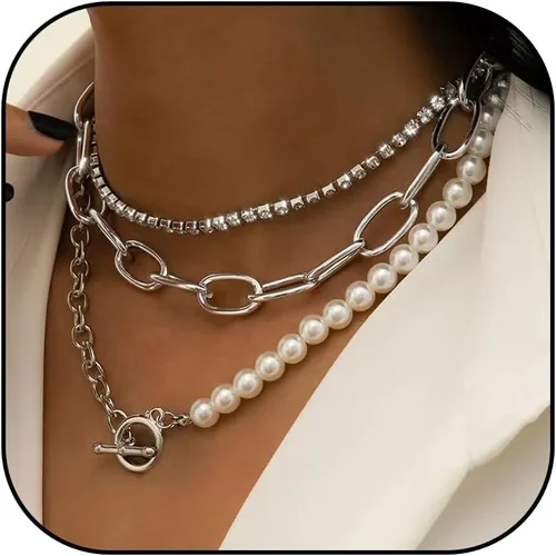 Miniatura 60 de Long tiantian Collares en capas para mujer, joyería occidental para mujer, collar de moneda apilable, collar de país, moderno, bohemio, verano