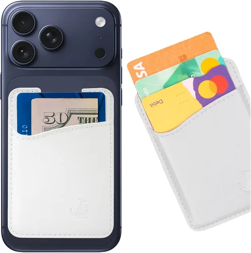 Miniatura 10 de Wallaroo Premium - Tarjetero adhesivo de cuero para teléfono celular - Para Android e iPhone - Para mujeres y hombres - Resistente con forro
