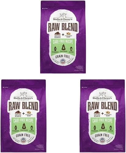 Miniatura 14 de Stella & Chewy's Raw Blend Premium Kibble - Comida para gatos sin granos, comidas ricas en proteínas, receta de pescado capturado en la naturaleza