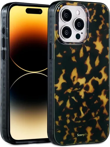Miniatura 35 de SCORPIFY Funda para iPhone 14 [compatible con MagSafe] con diseño de mármol azul fantasía, bonita funda magnética para teléfono para mujeres, niñas