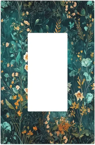 Miniatura 42 de Cubiertas Decorativas para Tomacorrientes Boho Floral Beige Flor y Hoja Botánico 1 Gang Interruptor de Luz Dúplex Placa Cubierta Placas de Boho