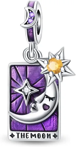 Miniatura 34 de Pulsera y collar de plata de ley 925 con dije de corazón, mariposa, loto, avión, viaje, lindo gato, cuentas, regalo para mujer
