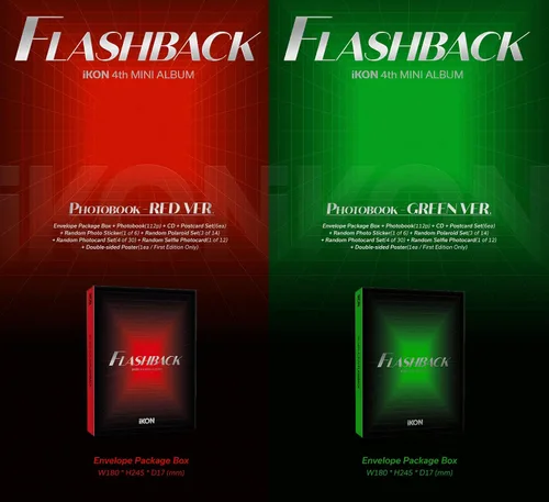Miniatura 2 de YG Ent. iKON - FLASHBACK [PHOTOBOOK ver.] 4º mini álbum+juego de tarjetas de fotos extra (ver al azar, + 1 póster plegado)